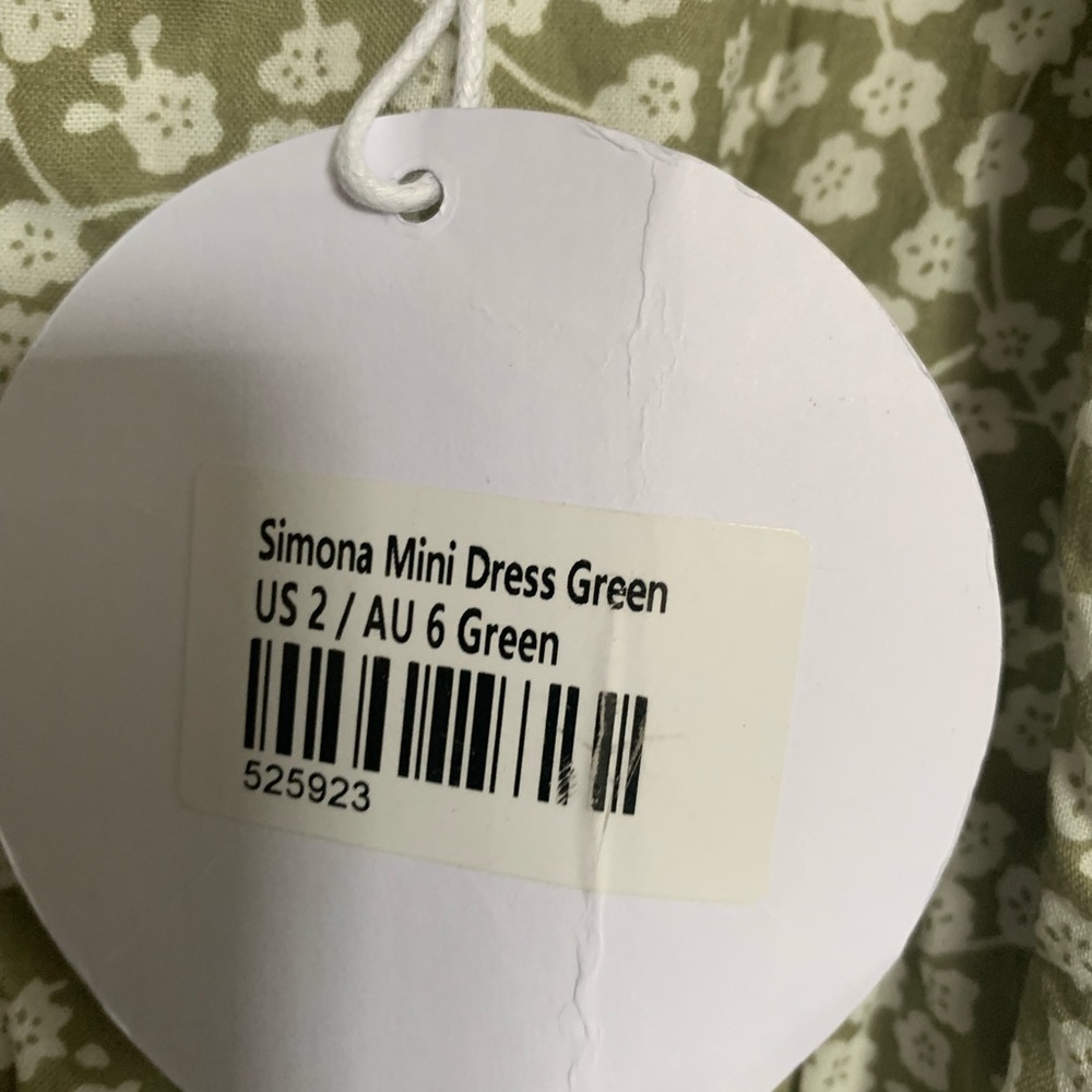 COPY - Princess Polly simona mini dress green - Picture 5 of 5